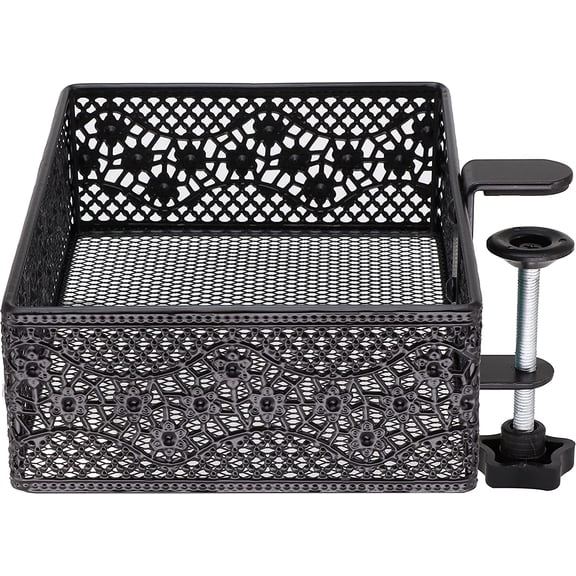 Clip-on Drawer organizers,desk organizer,can be clipped around the table to store small items (black)