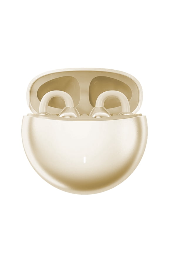 Clip-on Earbuds, Ergonomic Wireless Bluetooth Bone Conduction Open-Ear-Earbuds with C-Shaped Bridge Slim Hook, Comfortable for Fitness, Running, Gym Workouts