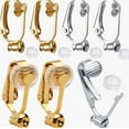 thumbnail image 1 of Clip-on Earring Converters, 12 Pieces Non Pierced Earring Clips with Post Earring Components and 12 Pieces Silicone Earring Pads for Earring Making, Silver and Gold, 1 of 2