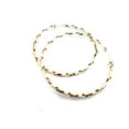 thumbnail image 1 of Clip on Earrings 2.25 inch Twisted Gold Hoop Earrings Non Pierced, 1 of 1