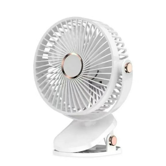 Silent USB Clip-on Mini Fan  Adjustable Portable Cooling Fan for Office  Dorm  Desktop  Stroller