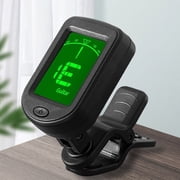 Clip-on Guitar Tuner for String Instrument, Digital Electronic Tuner, Large Clear LCD Display, Rotatable, Suitable for Acoustic Guitar, Ukulele, Bass, Violin and Chromatic, 1 Pcs, 1.77x1.18"