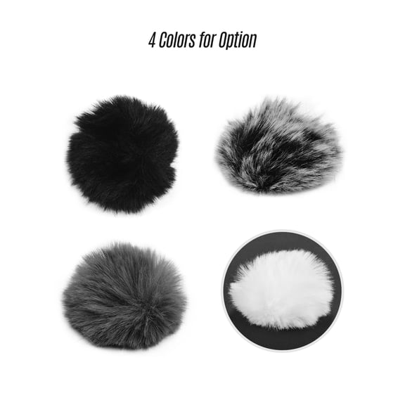 Clip-on Lavalier Microphone Windscreen Furry Windshield Mic Muff Compatible With  M1 And Other Most Lapel Microphones