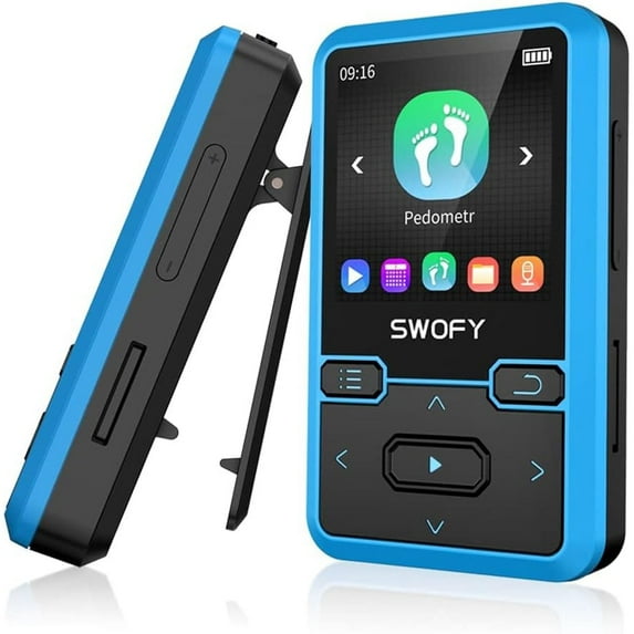 Clip on MP3 Player, Portable Wearable MP3 Player with FM Radio,Recording and Pedometer