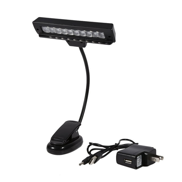 Clipon Music Stand Light, LED Clamp Light Clip On Bed Light Headboard Lamp Clipon Lamp, For
