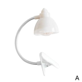 Clip-on Reading Light Flexible LED Lamp Table Desk Bed Battery Clamp Light H9Z8