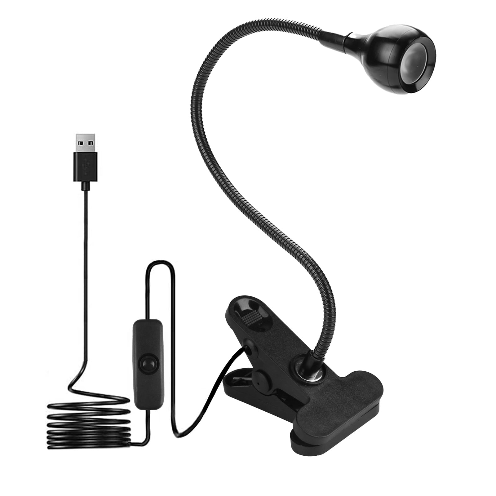 Clip on Reading Light, TSV Book Light for Reading in Bed, Flexible