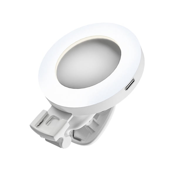Clip on Rings Light,Rechargeable LED Selfie Rings Light for Phone, Laptop, Tablet (3 Models, 9 Levels Brightness)