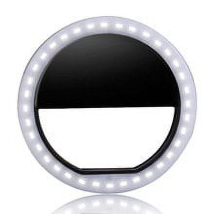 Clip on Selfie Ring Light [Rechargeable Battery] with 36 LED For