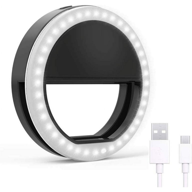 Battery Operated Rechargeable Ring Light For Phone Mini Selfie