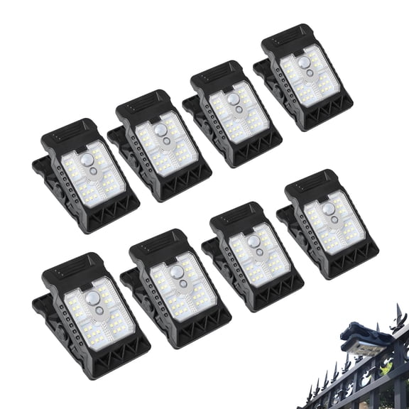 Clip on Solar Lights Outdoor, Solar Clip Light with Motion Sensor, Waterproof 28 LEDs 3 Modes Wireless Security Lighting for Fence Deck Garage