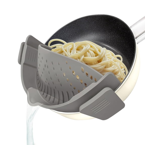 Clip on Strainer for All Pots Pan,Silicone Pasta Strainer