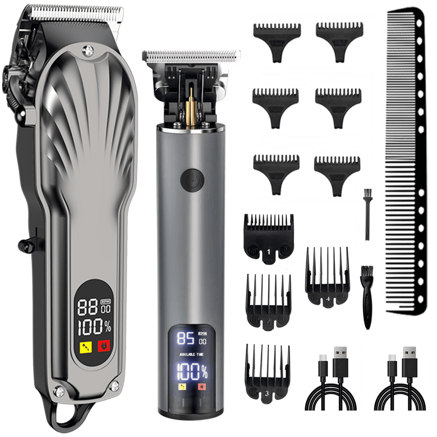 ClipChic Hair clipper for Men Professional - Cordless Barber Clippers for Hair Cutting & Grooming, Rechargeable Beard Trimmer Kit for Household