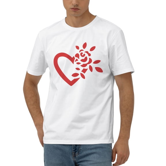 Clipart Loves And Flowers-1 T-shirts for women,men,graphic,funny,trendy,vintage,aesthetic,cool,popular,casual,fashion,graphic funny,graphic vintage,graphic cool,White M
