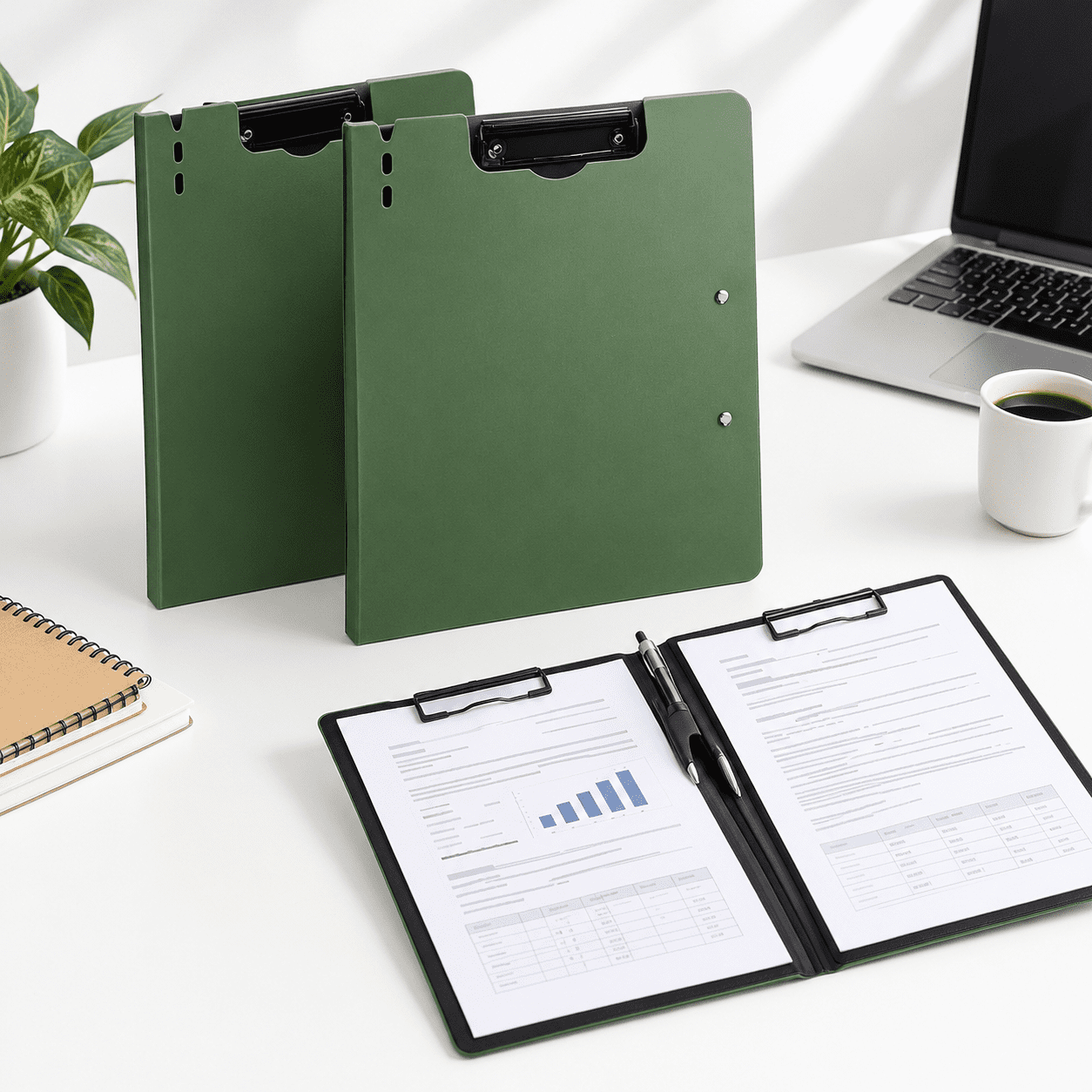 Clipboard Folder 2 A4 Foldable With Horizontal And Vertical Double ...