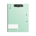 thumbnail image 1 of Clipboard Folder, A4 Foldable Clipboard with Horizontal and Vertical Double Metal Clips, Foldable Binder Clipboards with Pen Holder, File Cover Work Folder Clipboards, Green, 1 of 6