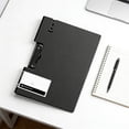 thumbnail image 1 of Clipboard Folder, A4 Foldable Clipboard with Metal Clips, 360 Degree Foldable Binder Clipboards with Pen Holder, File Cover Work Folder Clipboards(Black), 1 of 7