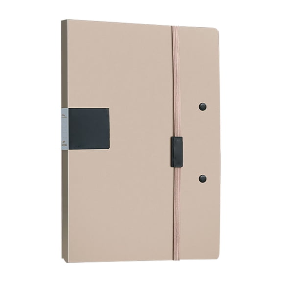 Clipboard Folder, A4 Foldable Clipboard Portfolio with Clip, 180 Degree Flat Put Binder Clipboard with Elastic Band Design for Test Paper Clip, File Folder Clipboards for Office, 1Pc(Khaki,9.2x6.5")