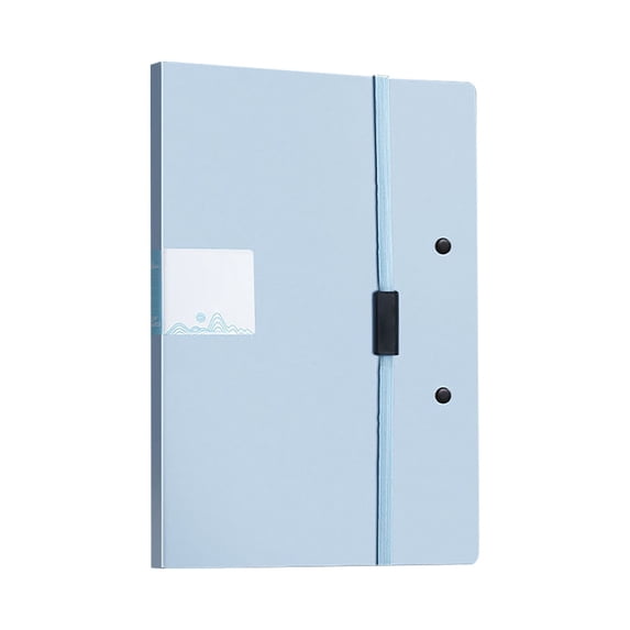 Clipboard Folder, A4 Foldable Clipboard Portfolio with Clip, 180 Degree Flat Put Binder Clipboard with Elastic Band Design for Test Paper Clip, File Folder Clipboards for Office, 1Pc(Blue,9.2x6.5")