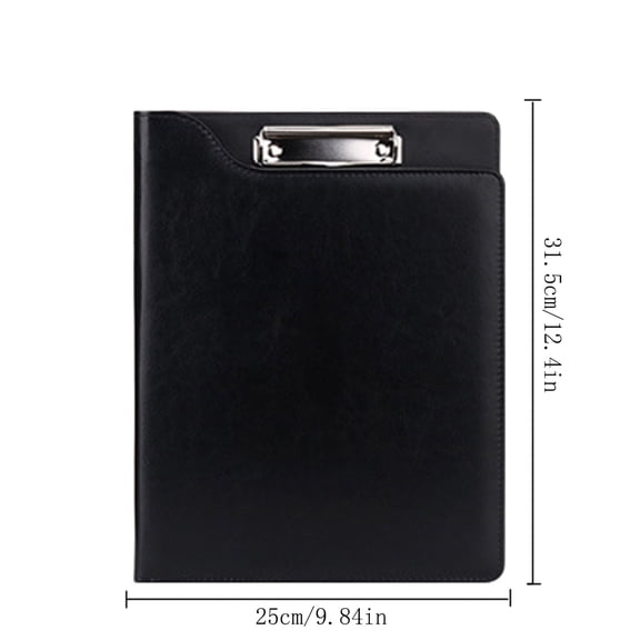 Clipboard Folder Portfolio, A4 Leather Padfolio Clipboard, Pink