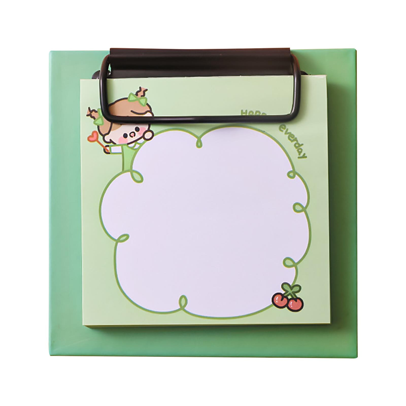 Clipboard Folio with Refillable Lined Notepad and Interior Storage