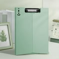 thumbnail image 1 of Clipboard, Multi-Function A4 Vertical Writing Board, Portable Plastic Clip File Folder Pad with Storage for Documents Papers, Green, 1 of 6