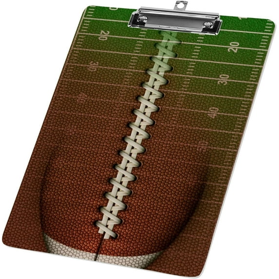 Clipboard Nursing Football Laces Acrylic Clip Board with Low Profile Metal for A4 Paper Size Clip Hangable Office Work School Whiteboard Clipboards