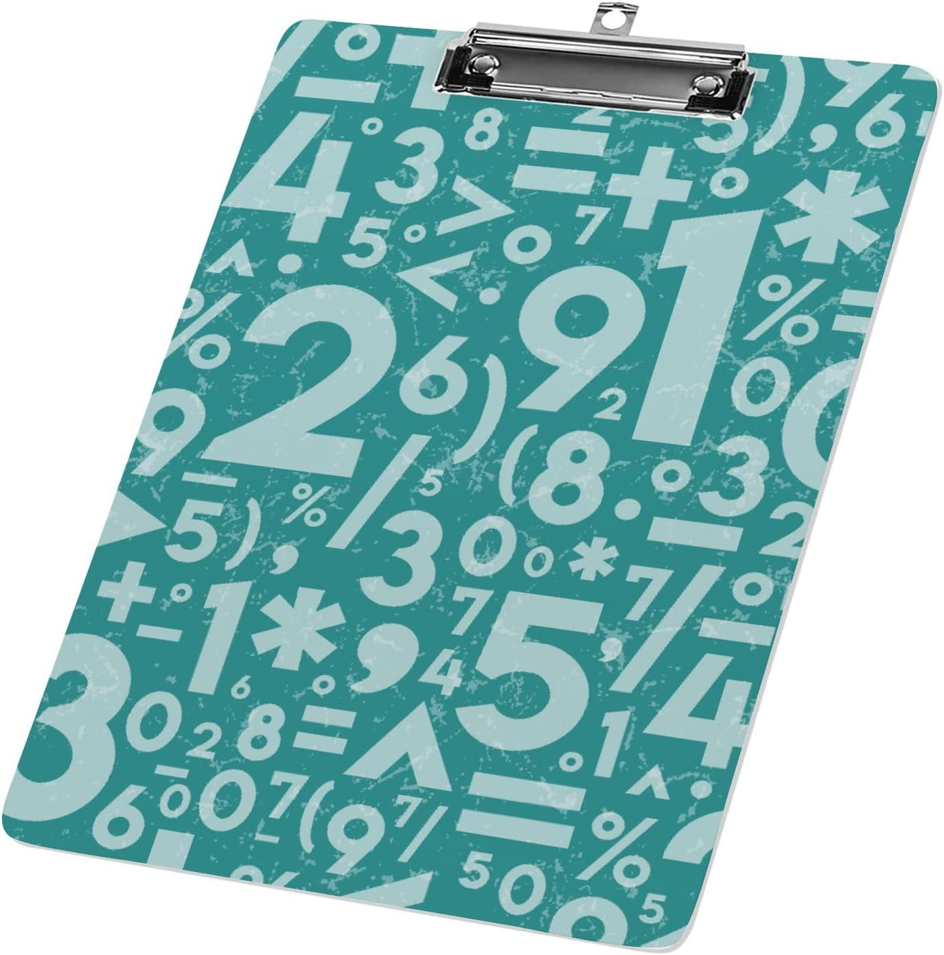Clipboard Nursing Math Symbols Numbers Doodles Acrylic Clip Board with