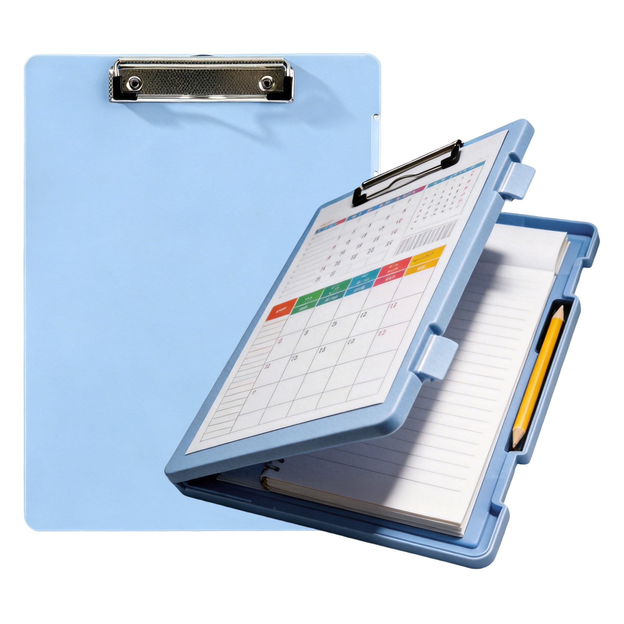 Nursing Clipboard with Storage, Heavy Duty Portable Writing A4 Clip Board with Compartment Organizer, Document Storage Case for Nurses Students Office