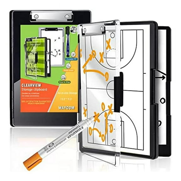 Clipboard with Storage,13.3X9.5 in with 2 Compartment Storage,Dry Clip Boards Duty Clipbo C3249