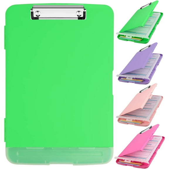Clipboards with Storage 8.5x11 with Storage,Large Capacity Clipboard,with Low Profile Clipboards Clip,with Pen Holder Clipboard Folder Side Opening,for Work Office School
