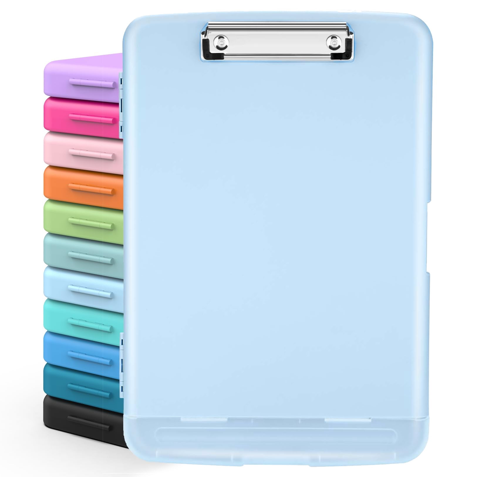 Clipboards With Storage  High Capacity Clip Boards 8.5x11 Heavy Duty Clipboard Folder Plastic Pen Holder For Women Teachers Work School & Office Supplies