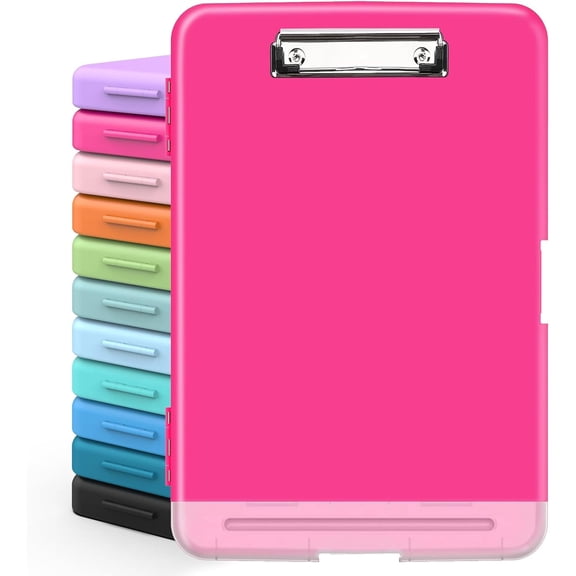 Clipboards with Storage, High Capacity Clip Boards 8.5x11 with Storage, Heavy Duty Nursing Clipboard Folder, Plastic Clipboard with Pen Holder for Women Teachers Work, School & Office Supplies