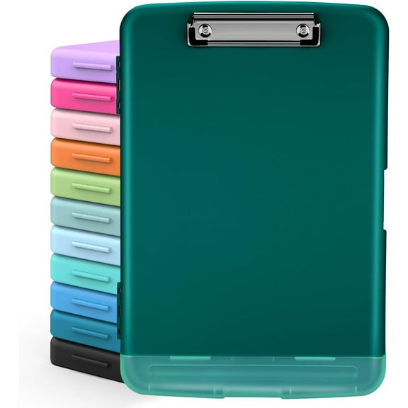 Clipboards with Storage, High Capacity Clip Boards 8.5x11 with Storage, Heavy Duty Nursing Clipboard Folder, Plastic Clipboard with Pen Holder for Women Teachers Work, School & Office Supplies