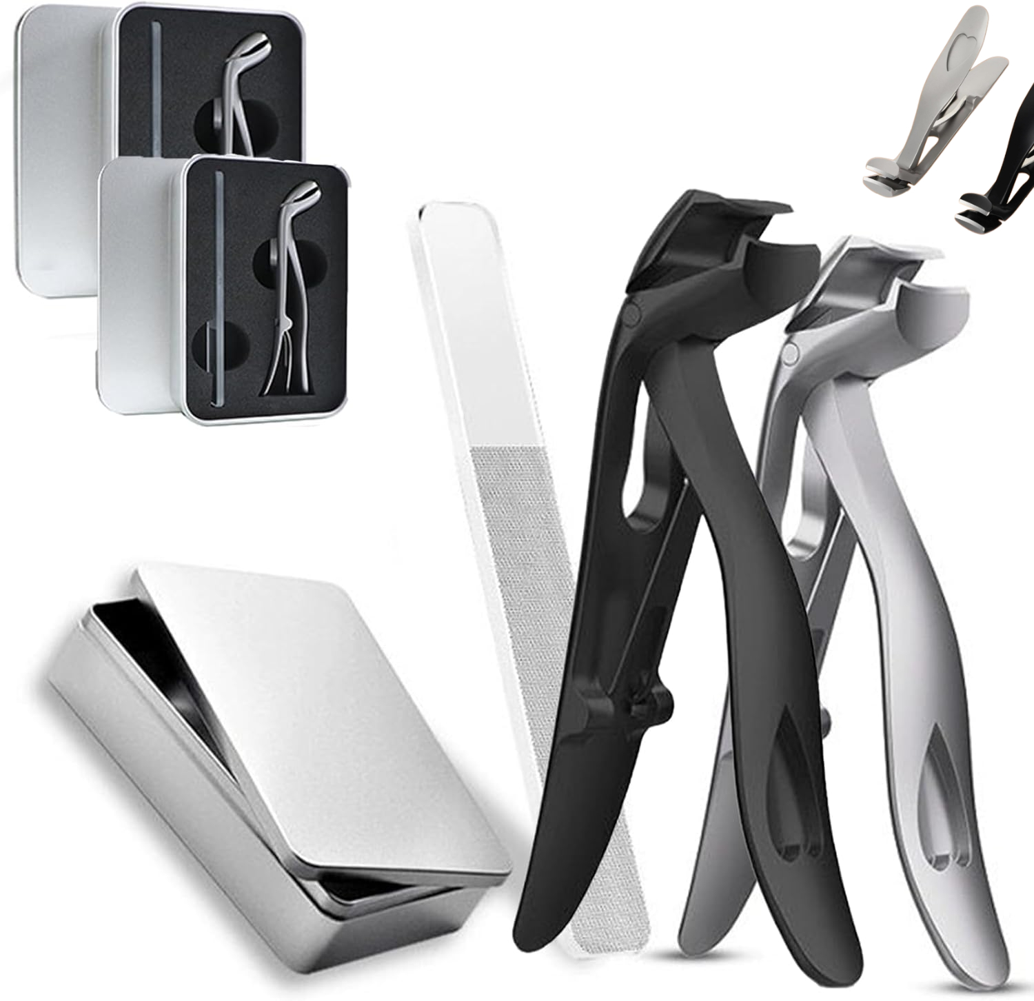 Nails Sharp Reducer Clipdoc Max Toe Nail Clipper for Thick, Clipper Pro Nail Clippers for ...