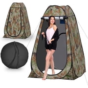 Clipop Portable Pop up Privacy Tent, Shower Tent for Camping with Window and Carrying Bag,Camouflage