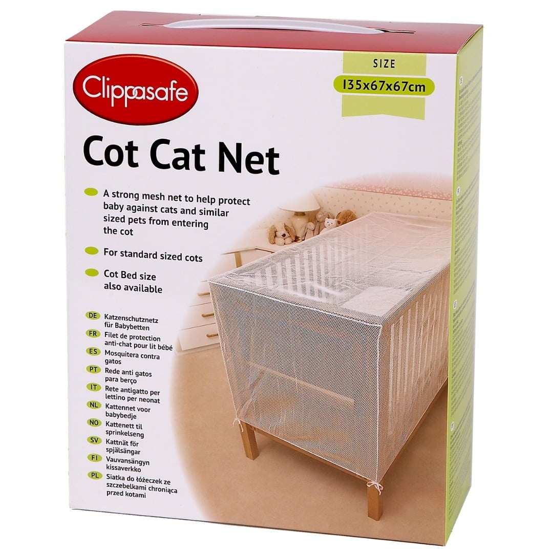 Clippasafe Cot Cat Net - Size: 135cm x 67cm x 67cm