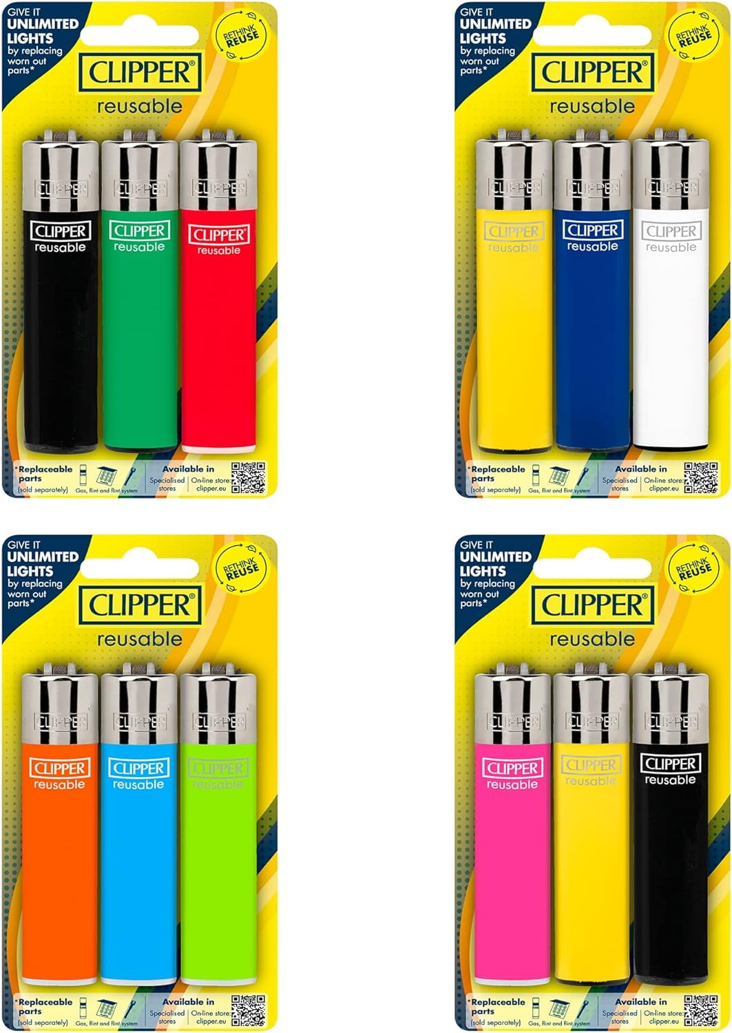 Clipper Classic Large Reusable Lighter Iconic Premium Refillable