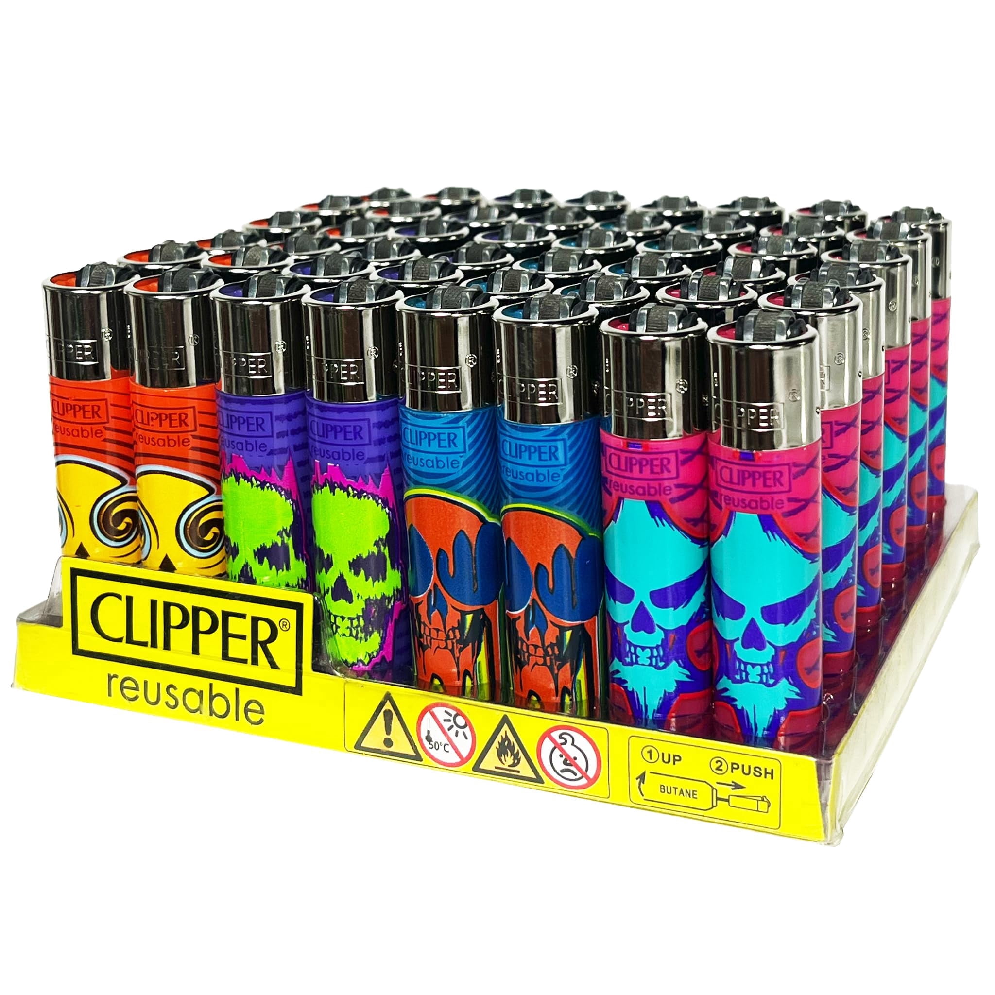Clipper - Classic Large Reusable Lighter - Iconic Premium Refillable ...