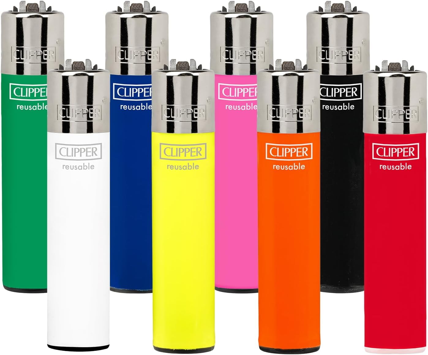 Clipper Classic Large Reusable Lighter Iconic Premium Refillable Lighters Bulk Pack