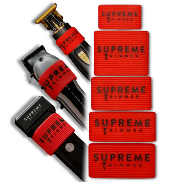 Clipper Grip by Supreme Trimmer Professional Barber Grippers (5 Piece Set) Non Slip Clipper Bands, Barber Sleeve for Hair clipper, Barber Hair Trimmer