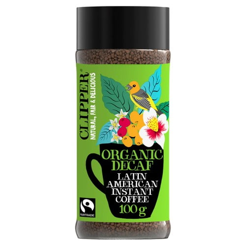 Clipper Latin American Decaf Fairtrade Organic Coffee 100g, British Import (Pack of 2)
