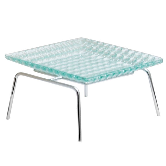 Clipper Mill by GET IR-406C 2-Tier Chrome Plated Iron Riser - 13 1/4" x 12" x 6"