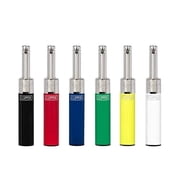 Clipper Mini Tube Lighters   Refillable Butane Pocket Lighters   Compact Tube Design   Assorted Colors   Bundle of 6