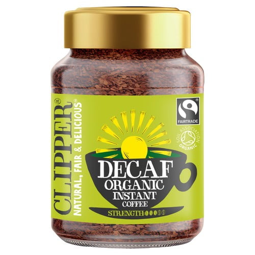Clipper Organic Decaffeinated Instant Coffee 100g, British Import (Pack of 2)