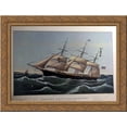 thumbnail image 1 of Clipper Ship 'Dreadnought' 24x18 Gold Ornate Wood Framed Canvas Art by Currier and Ives, 1 of 2