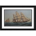 thumbnail image 1 of Clipper Ship 'Sweepstakes' 2x Matted 40x28 Large Black Ornate Framed Art Print by Currier and Ives, 1 of 2