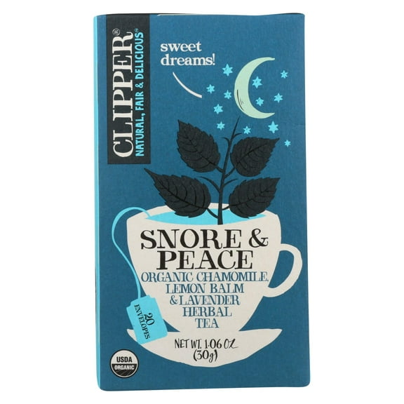 Clipper Tea Organic Snore And Peace Tea, 20 Bags