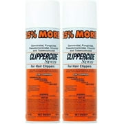 Clippercide Spray for Hair Clippers Disinfects 5 in 1 Clean Cool Lubricates 15oz 2 PACK