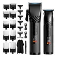 thumbnail image 1 of Hair Clippers for Men + T-Blade Trimmer Kit, Rechargeable Barber Trimmer with LCD Display & Guide Combs for Hair Cutting, Cordless Hair Clipper, Professional Clippers Set for Home Use, 1 of 9